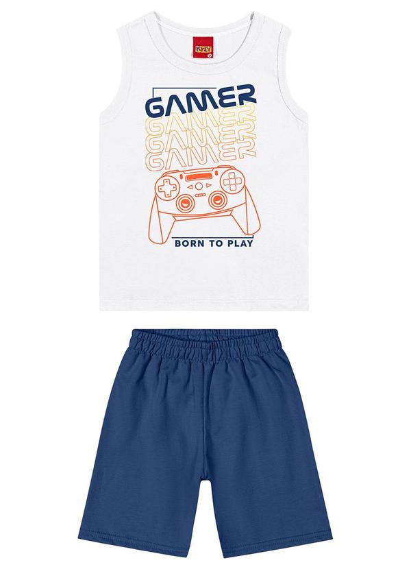 Kyly - Conjunto Menino Estampa Branco