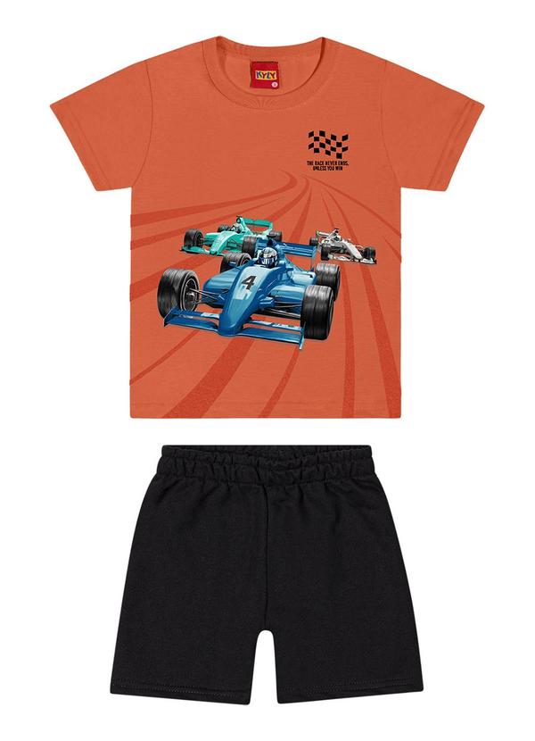 Kyly - Conjunto Menino Estampa Laranja