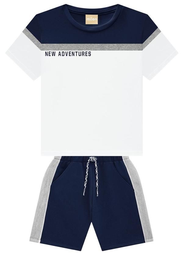 Milon - Conjunto Menino Frase Branco