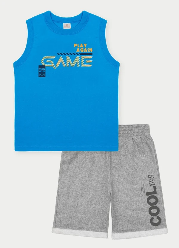 Abrange - Conjunto Menino Game Azul 1