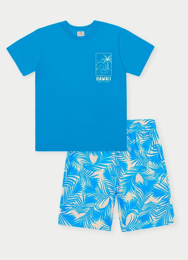 Abrange - Conjunto Menino Hawaii Azul