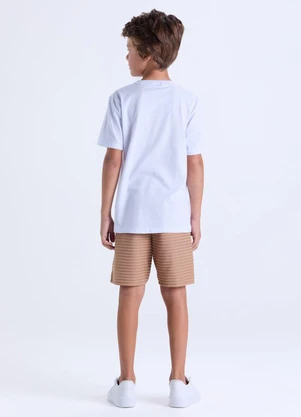 Vida Costeira - Conjunto Menino Infantil Tropical Branco - VIDA COSTEIRA
