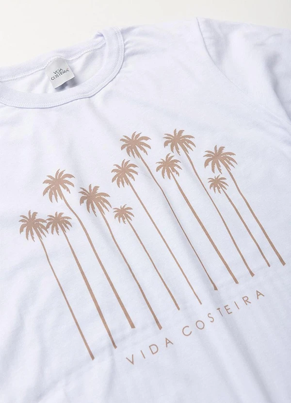 Vida Costeira - Conjunto Menino Infantil Tropical Branco 4