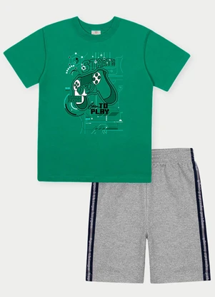 Abrange - Conjunto Menino Joystick Cinza - ABRANGE