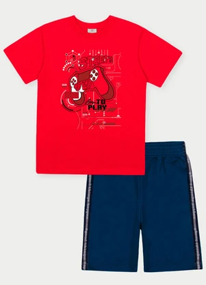 Abrange - Conjunto Menino Joystick Vermelho - ABRANGE