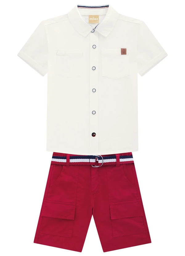 Milon - Conjunto Menino Liso Off White 2