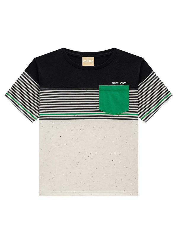 Milon - Conjunto Menino Listras Preto 2