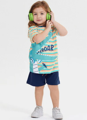Outlet - Conjunto Menino Listras - OUTLET