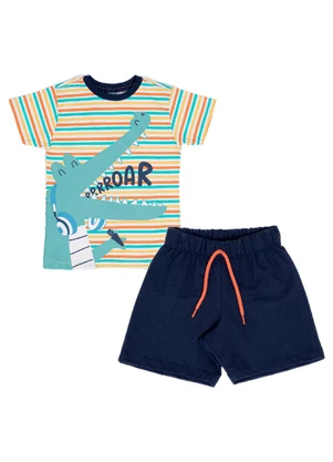 Outlet - Conjunto Menino Listras - OUTLET