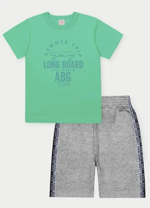 Abrange - Conjunto Menino Long Board Verde - ABRANGE