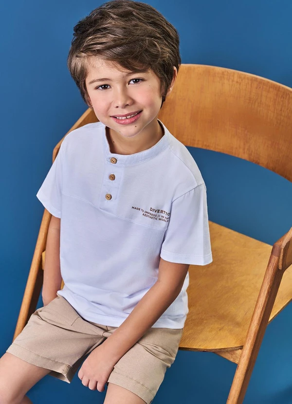 Divertto - Conjunto Menino Made To Impress Bege