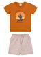 Elian - Conjunto Menino Manga Curta Cacto Laranja - variação: Laranja
