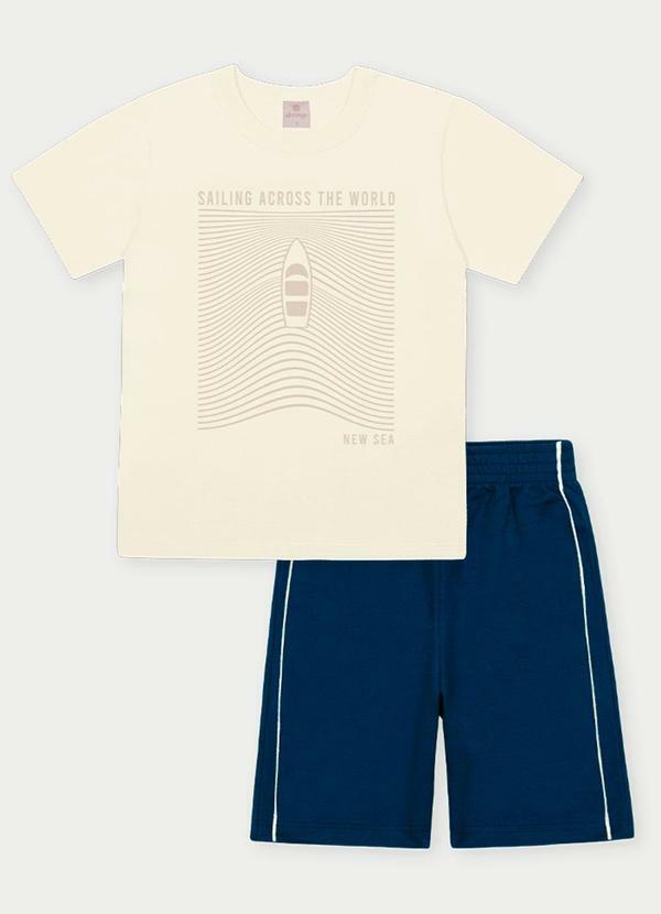 Abrange - Conjunto Menino New Sea Bege