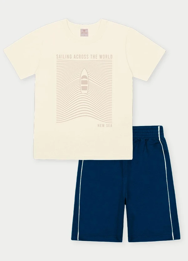 Abrange - Conjunto Menino New Sea Bege