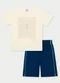 Abrange - Conjunto Menino New Sea Bege - variação: Bege