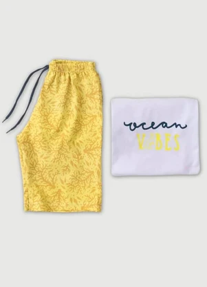 Rosa Azul - Conjunto Menino Ocean Vibes Kangulu Branco - ROSA AZUL