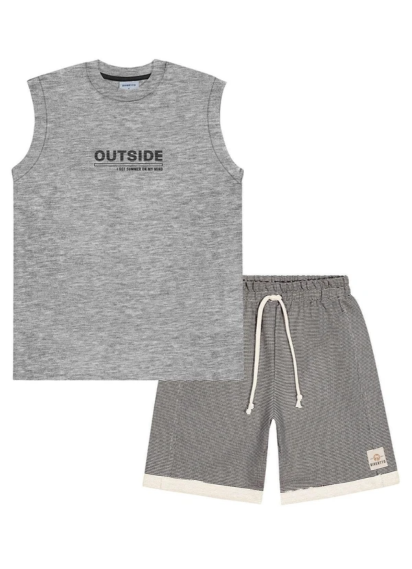 Divertto - Conjunto Menino Outside Cinza