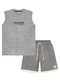 Divertto - Conjunto Menino Outside Bege - variação: Cinza