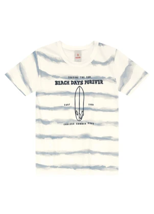 Brandili - Conjunto Menino Oversized de Surf Natural - BRANDILI