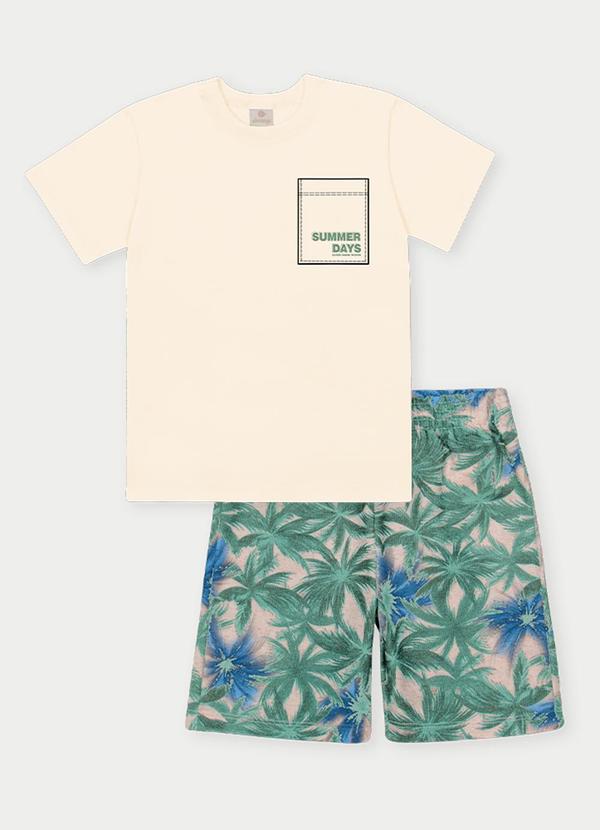 Abrange - Conjunto Menino Palmas Bege 1