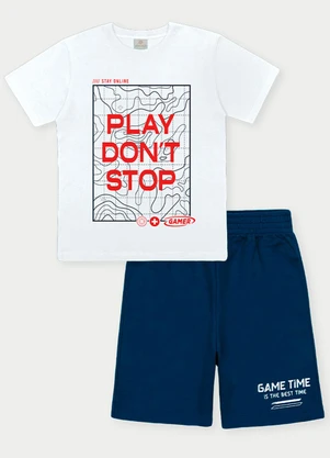 Abrange - Conjunto Menino Play Branco - ABRANGE