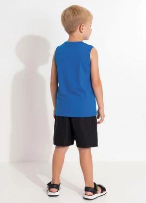 Multimarcas - Conjunto Menino Regata e Bermuda Azul - MULTIMARCAS