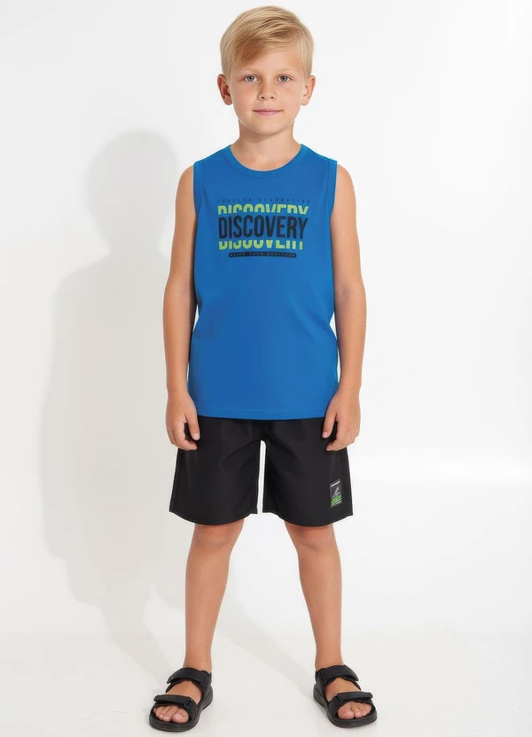 Multimarcas - Conjunto Menino Regata e Bermuda Azul 3