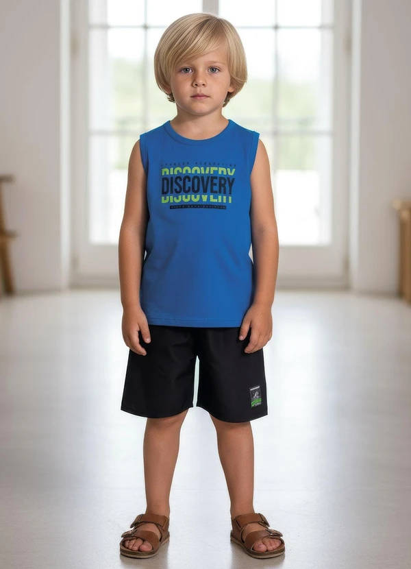 Multimarcas - Conjunto Menino Regata e Bermuda Azul 4