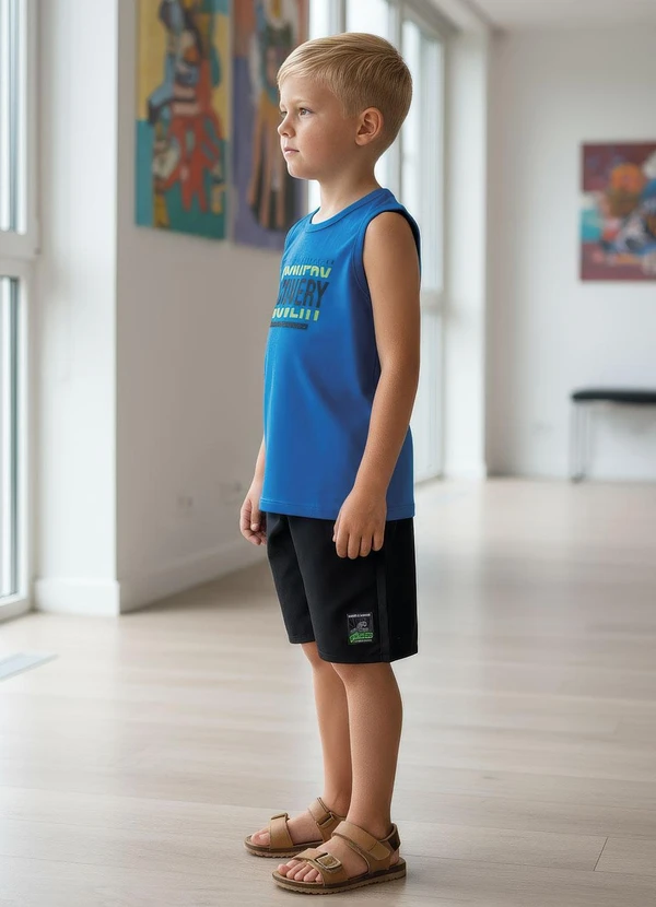 Multimarcas - Conjunto Menino Regata e Bermuda Azul 5