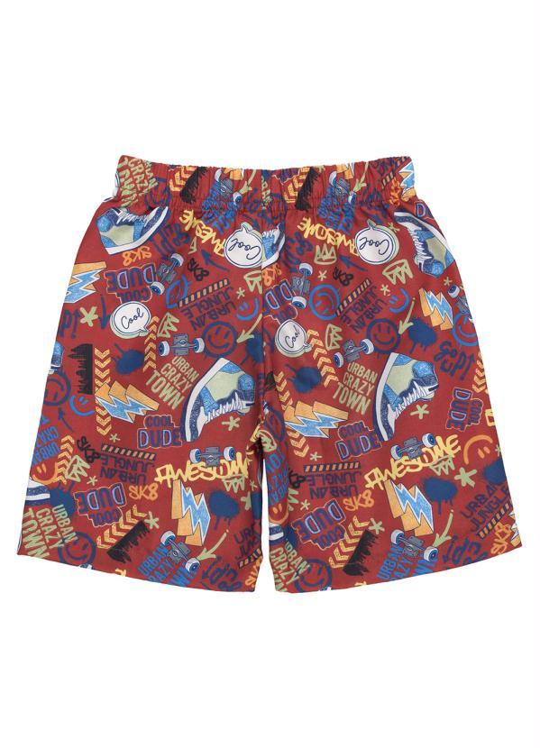 Bee Loop - Conjunto Menino Regata e Bermuda Microfibra Azul 5