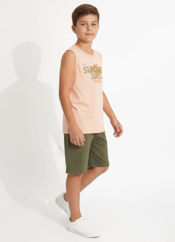 Multimarcas - Conjunto Menino Regata e Bermuda Verde 3