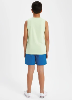 Multimarcas - Conjunto Menino Regata e Bermuda Verde - MULTIMARCAS
