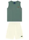 Ddk - Conjunto Menino Regata e Bermuda Verde - variação: Verde