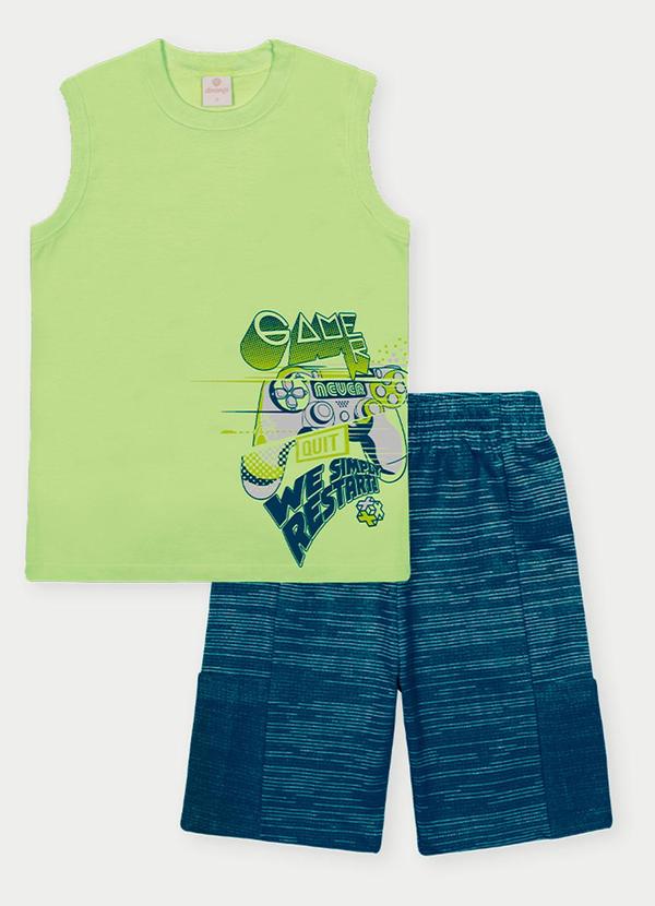 Abrange - Conjunto Menino Restart Game Verde