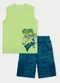 Abrange - Conjunto Menino Restart Game Branco - variação: Verde