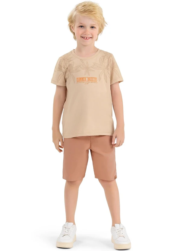 Conjunto Menino Summer Breeze Elian Bege Elian