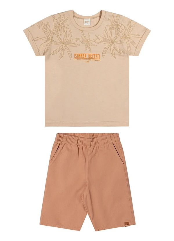 Conjunto Menino Summer Breeze Elian Bege Elian