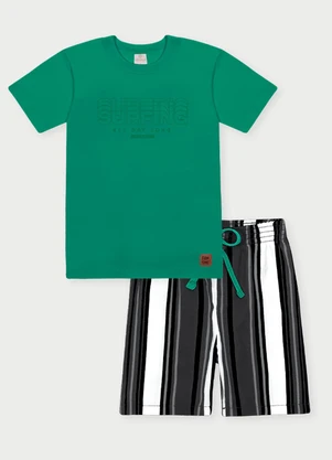 Abrange - Conjunto Menino Surfing Verde - ABRANGE