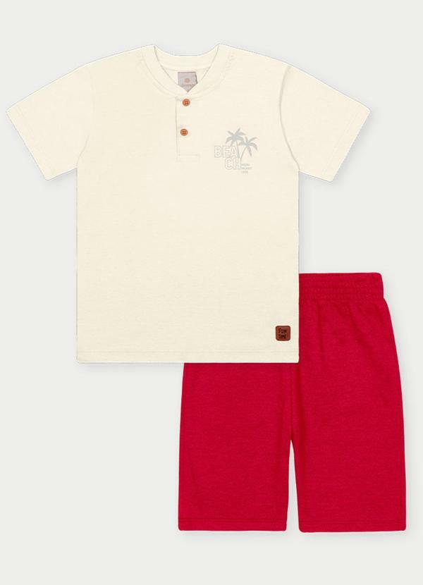 Abrange - Conjunto Menino Take a Break Bege