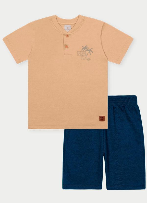 Abrange - Conjunto Menino Take a Break Bege