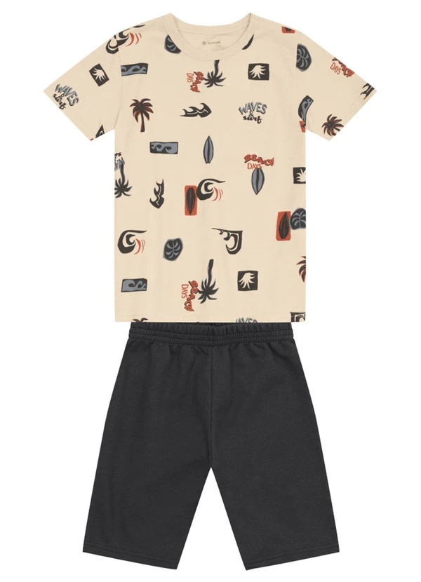 Brandili - Conjunto Menino Tropical de Surf Natural 2