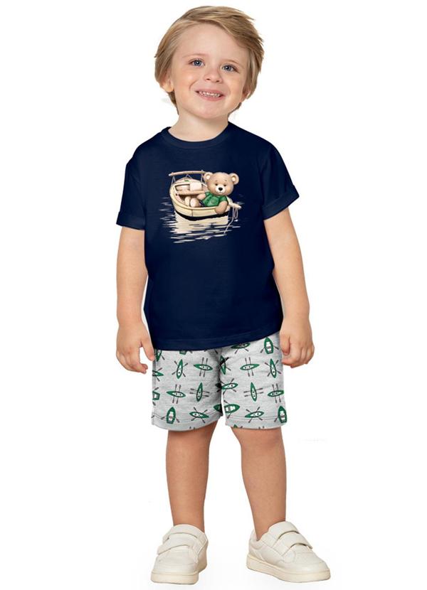 Milon - Conjunto Menino Ursinho Azul Marinho