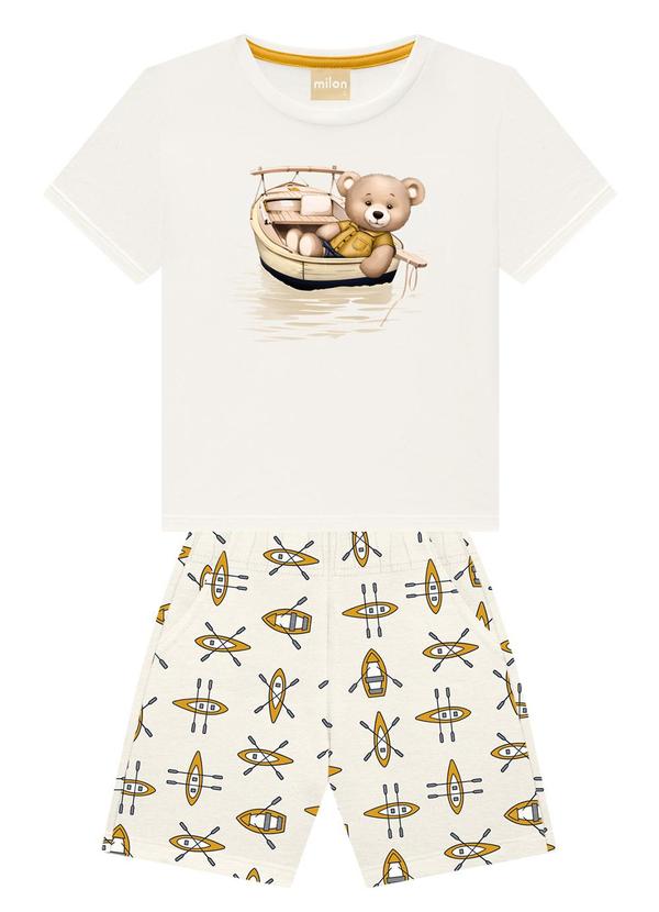Milon - Conjunto Menino Ursinho Off White