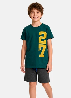 Keki Boys - Conjunto Menino Verão 27 Ny Verde Dólar Verde - KEKI BOYS