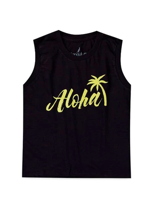 Rosa Azul - Conjunto Menino Verão Aloha Kangulu Preto - ROSA AZUL