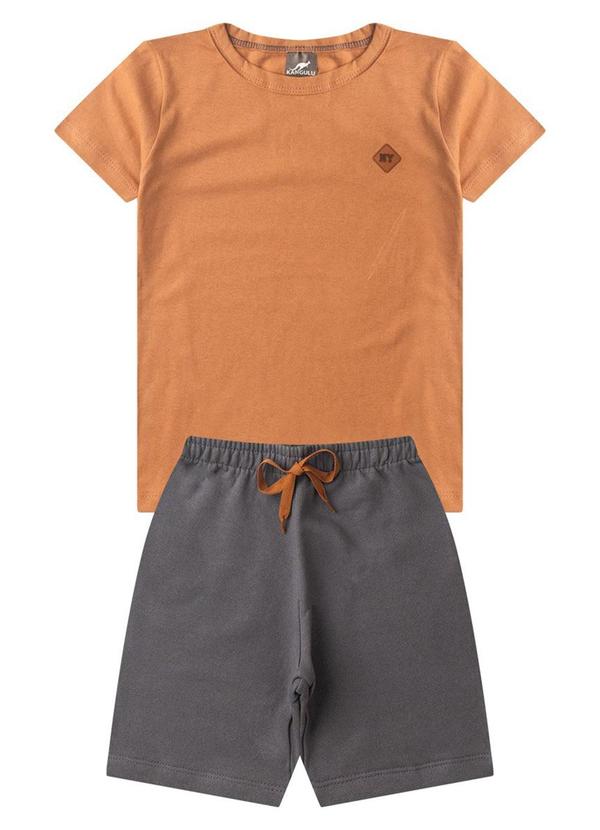 Rosa Azul - Conjunto Menino Verão Ny Kangulu Caramelo