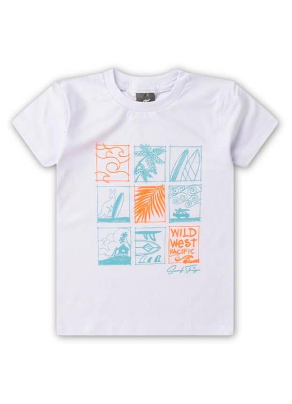 Rosa Azul - Conjunto Menino Wild West Pacific Kangulu Branco 2