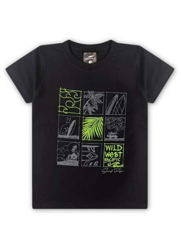 Rosa Azul - Conjunto Menino Wild West Pacific Kangulu Preto 3