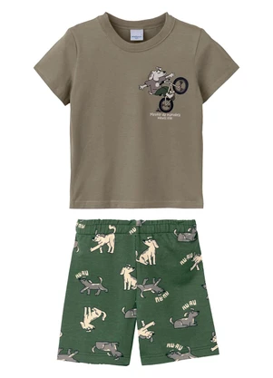 Malwee Kids - Conjunto Mestre da Manobra Taupe - MALWEE KIDS