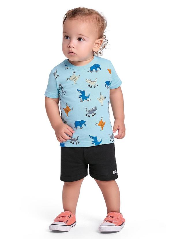 Alenice - Conjunto Meus Amigos Animais Meninos Azul